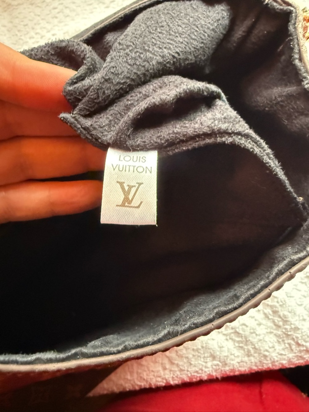 Louis Vuitton Monogram Shoulder Bag with Black and White Braided Handle - Picture 7 of 12